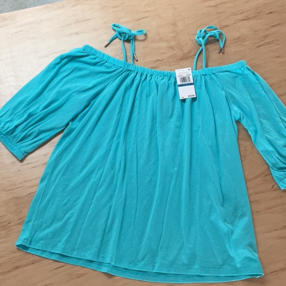 MICHAEL KORS Amazing Off Shoulder Tie Top